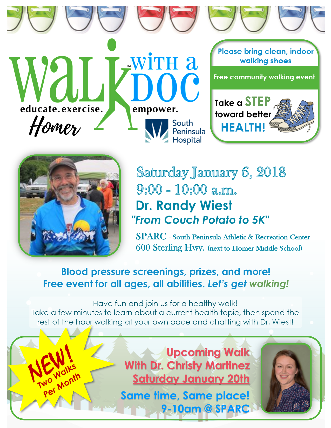 Walk With A Doc With Dr Randy Wiest South Peninsula Hospital