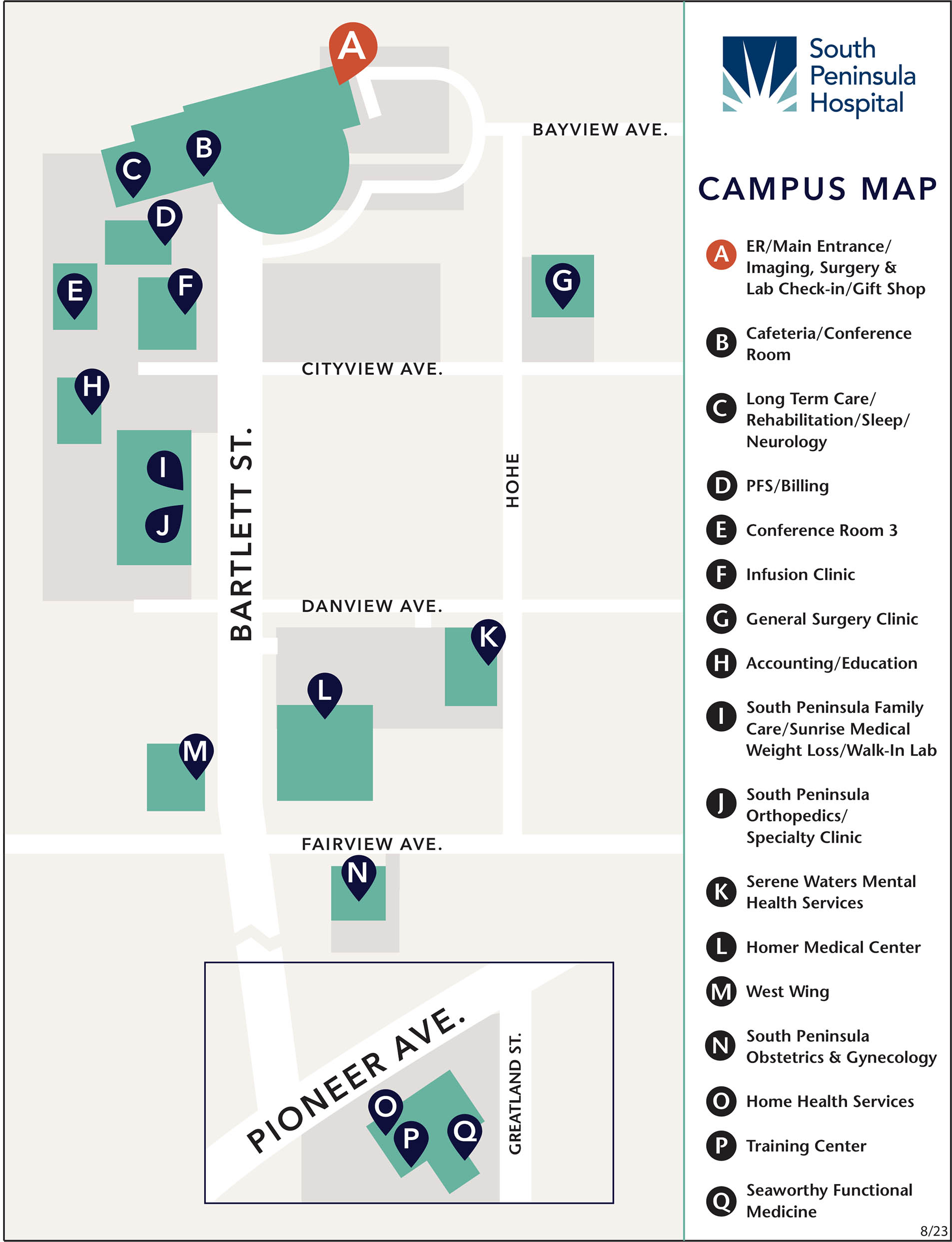 Campus Map - South Peninsula Hospital