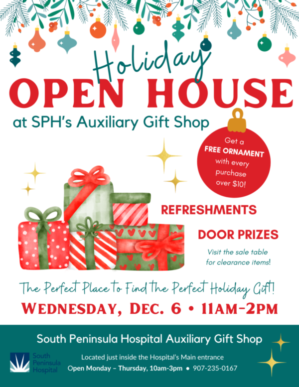 Auxiliary Gift Shop Holiday Open House 8x11 Poster